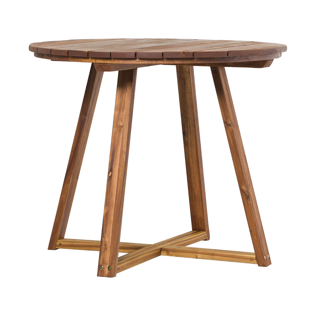 30” Solid Acacia Wood Outdoor Dining Table N7394