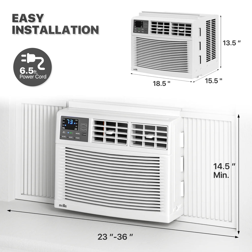 5,000 BTU Mechanical Window Air Conditioner with Multi-Speed Fan, White M60039