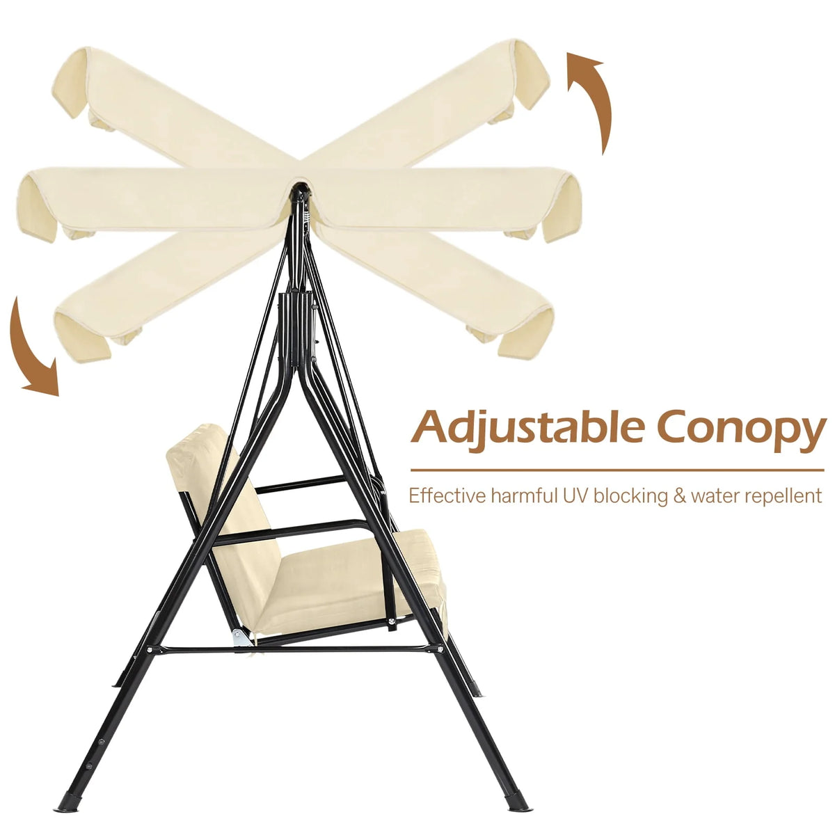 Stainless Steel Porch Swing O4680