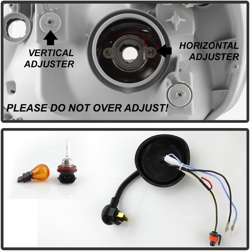 For 2012-2015 Toyota Tacoma Black LED Projector Headlights Left+Right W1319