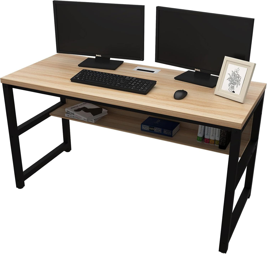 Computer Desk with Bookshelf T100