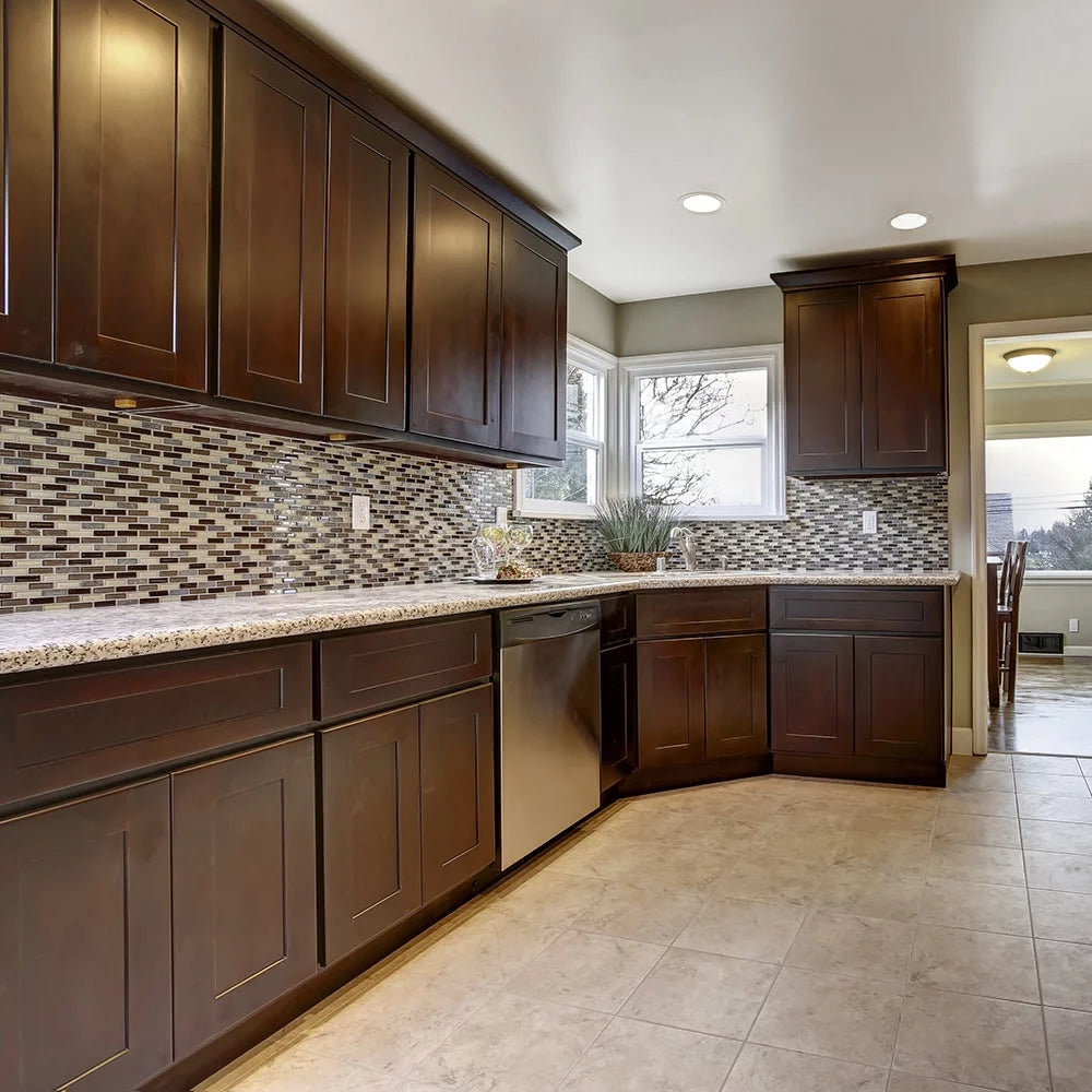 Espresso Shaker Style Wall Kitchen Cabinet 21x36x12 H60315
