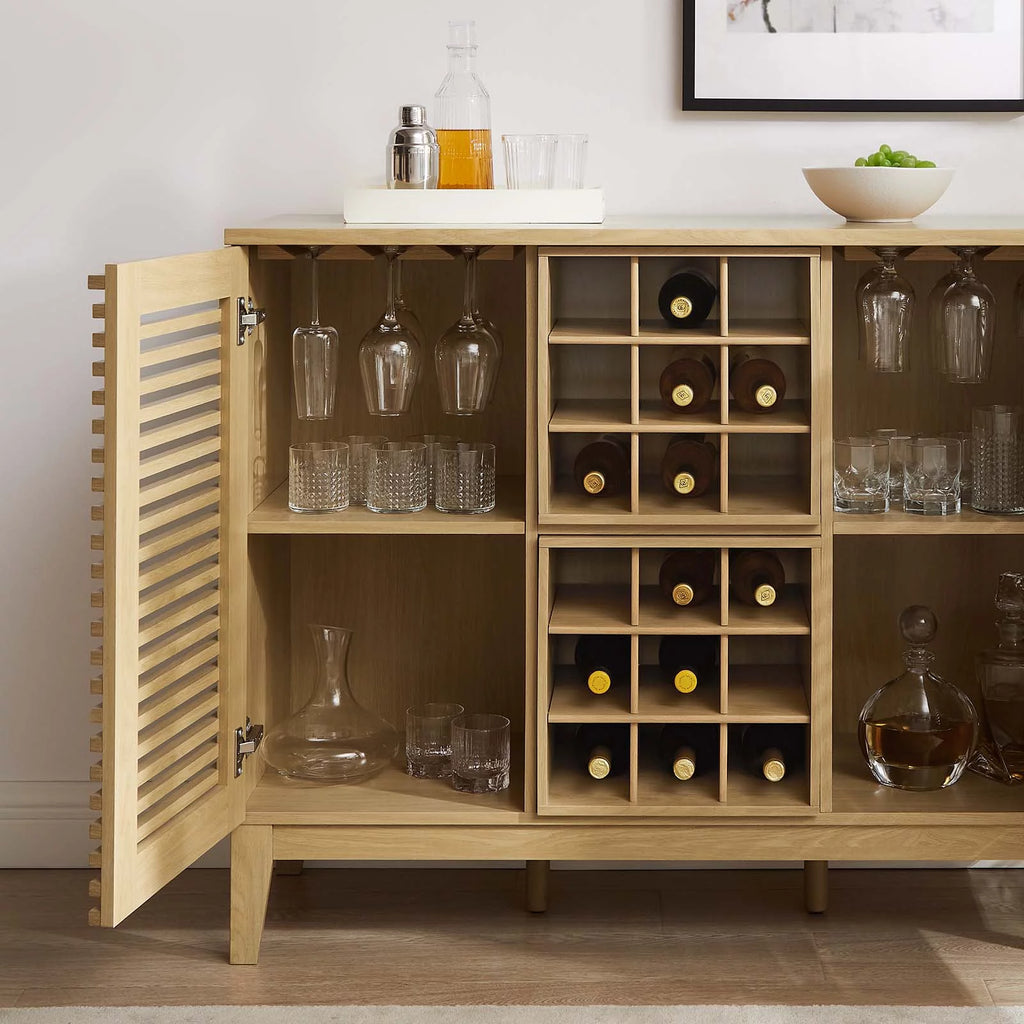 Oak Bar Cabinet I63665