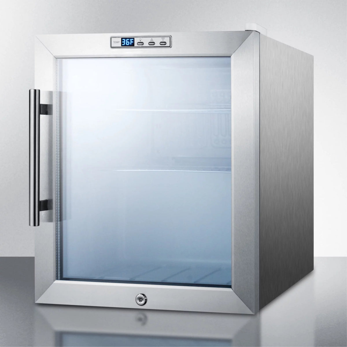 Commercially Approved Compact Beverage Center with 1.7 cu. ft. Capacity Stainless Steel B11612