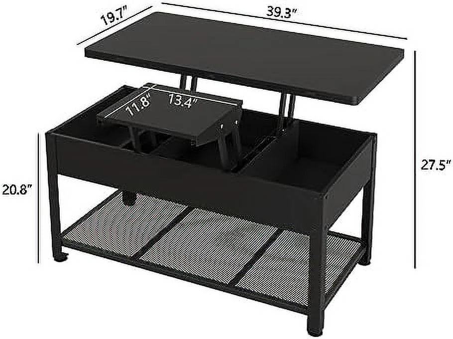 Lift Top Coffee Table with Hidden Compartment N65856