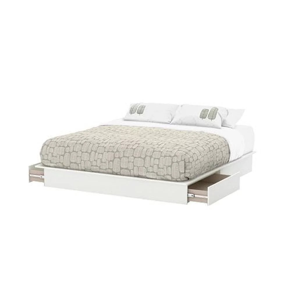 Storage Platform Bed with 2 Drawers V7837