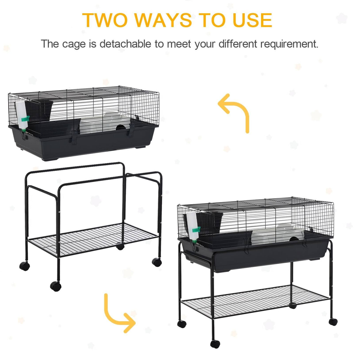 Small Animal Cage with Detachable Stand L757248