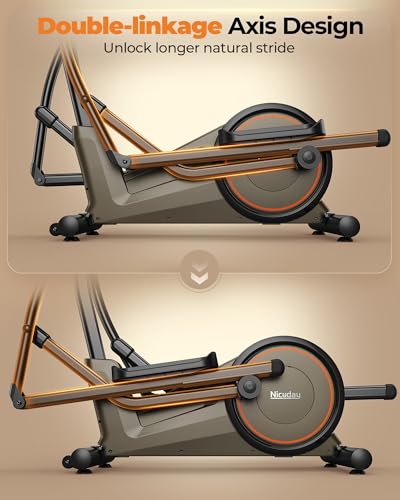 Elliptical Exercise Machine 20IN Stride 16 Resistance Levels C65350