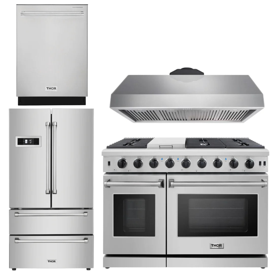 48 Propane Gas Range 4 Piece Package Q39403