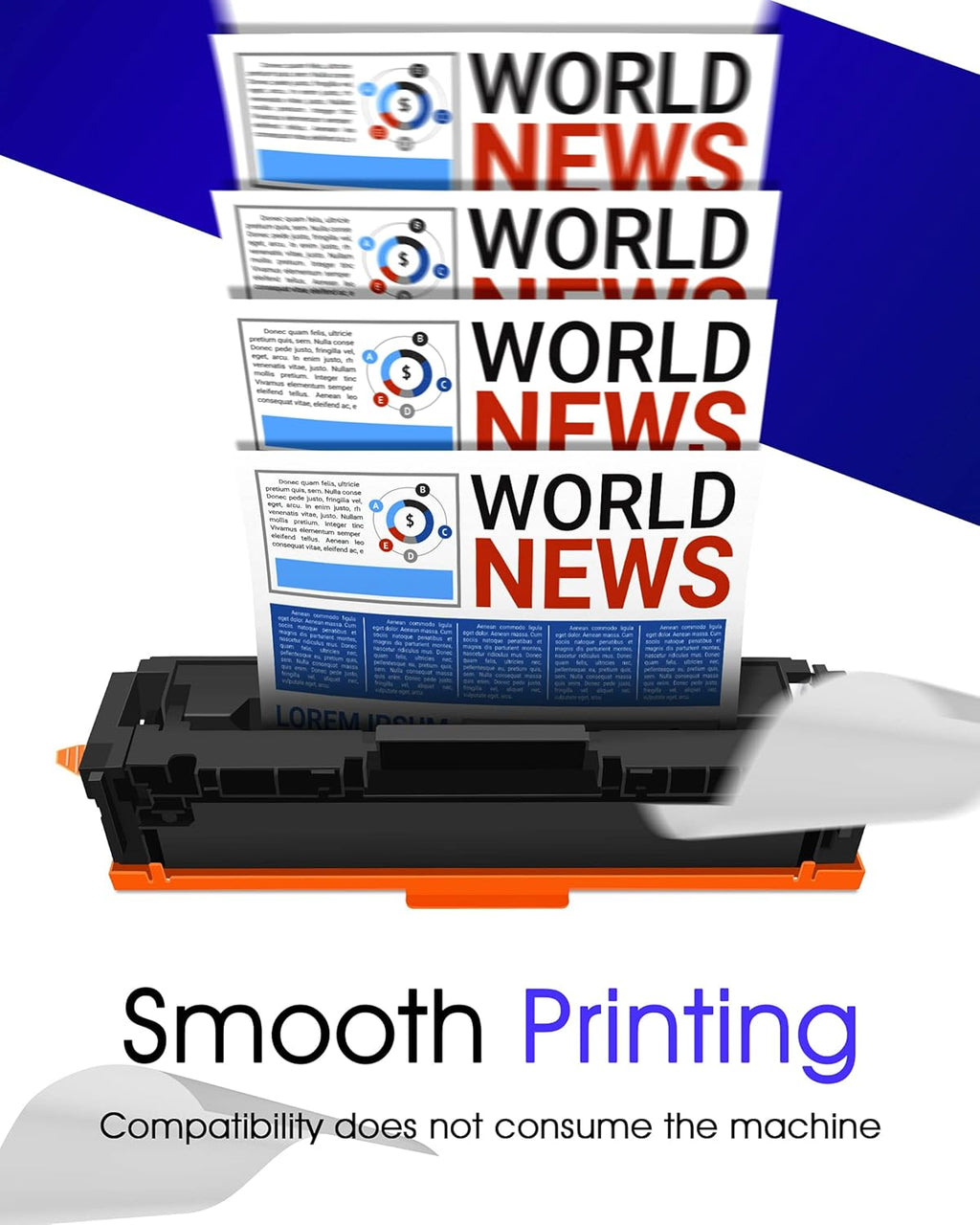 Compatible Toner Cartridge Replacement 4-Pack S96041