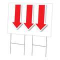 Giant Down Arrow Yard Sign & Stake N892975
