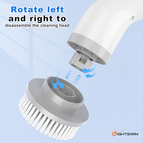 Electric Spin Scrubber 7 in 1 Dual Speed with Extension Arm I298585