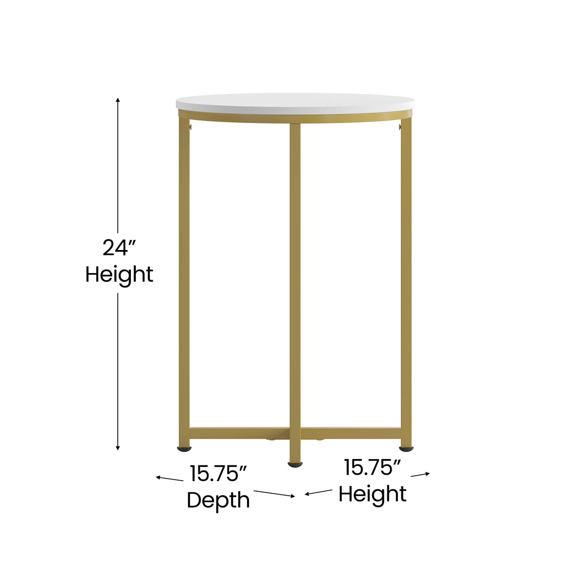 White Laminate 3 Piece Coffee and End Table Set T589