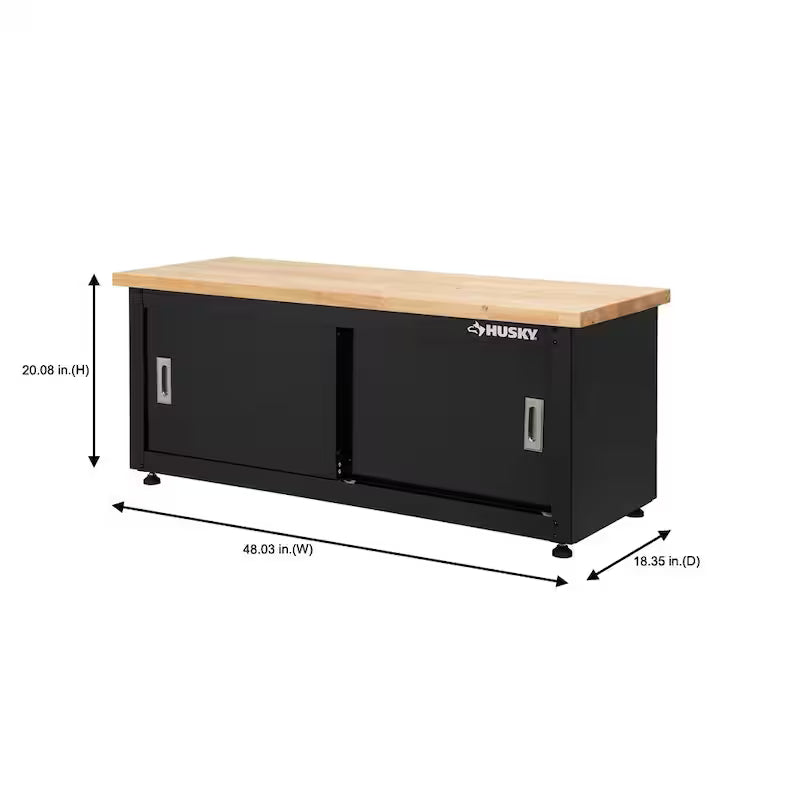 Black Steel Storage Bench K352460