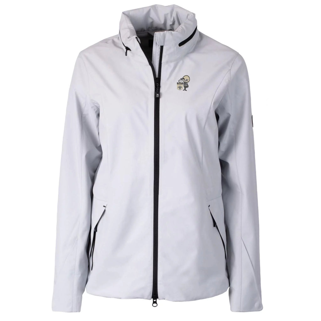 Gray Full-Zip Rain Jacket L29711
