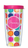 16 Oz Acrylic Tumbler Mug with Pink Lid H263
