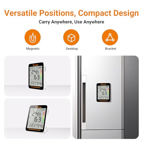 Air Quality Monitor Indoor Thermo-Hygrometer PM2.5 AQI Temperature Humidity Meter O24123