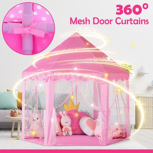 Princess Castle Play Tent Pink X2790