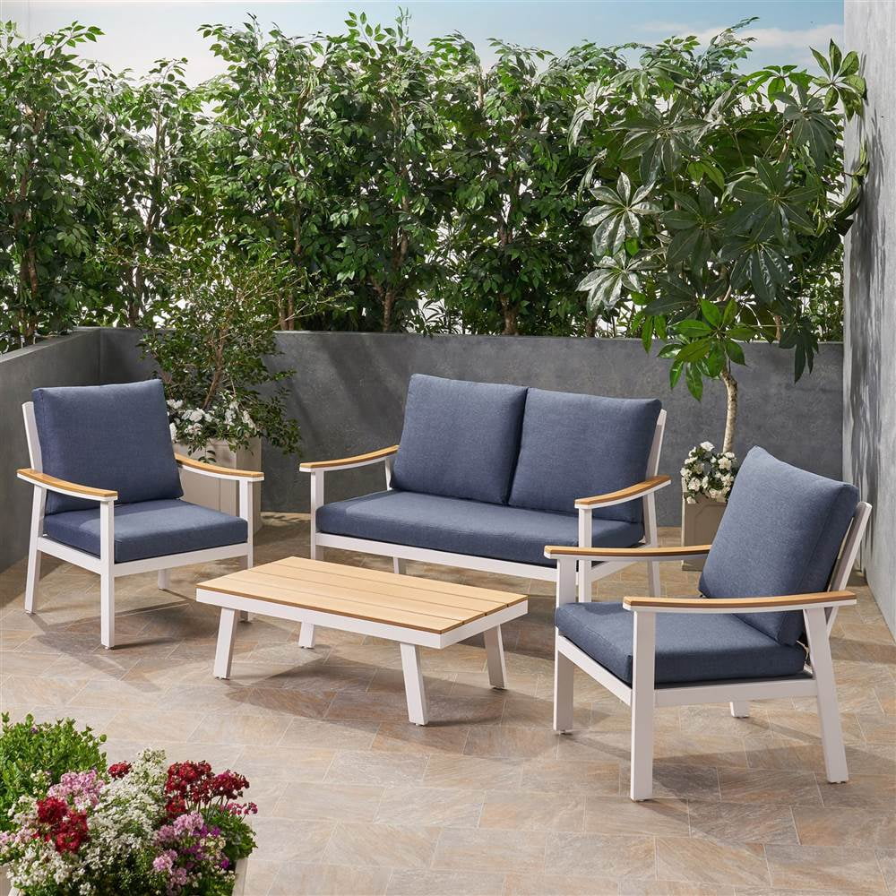 4-Piece Outdoor Aluminum Conversation Set C413