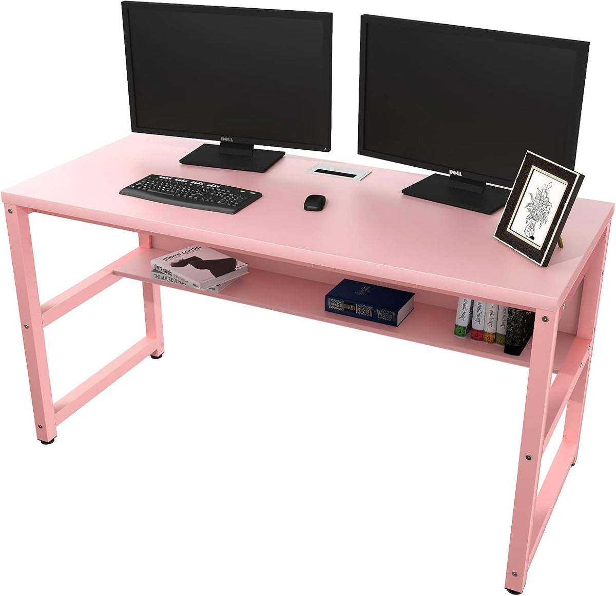 Computer Desk with Bookshelf T100