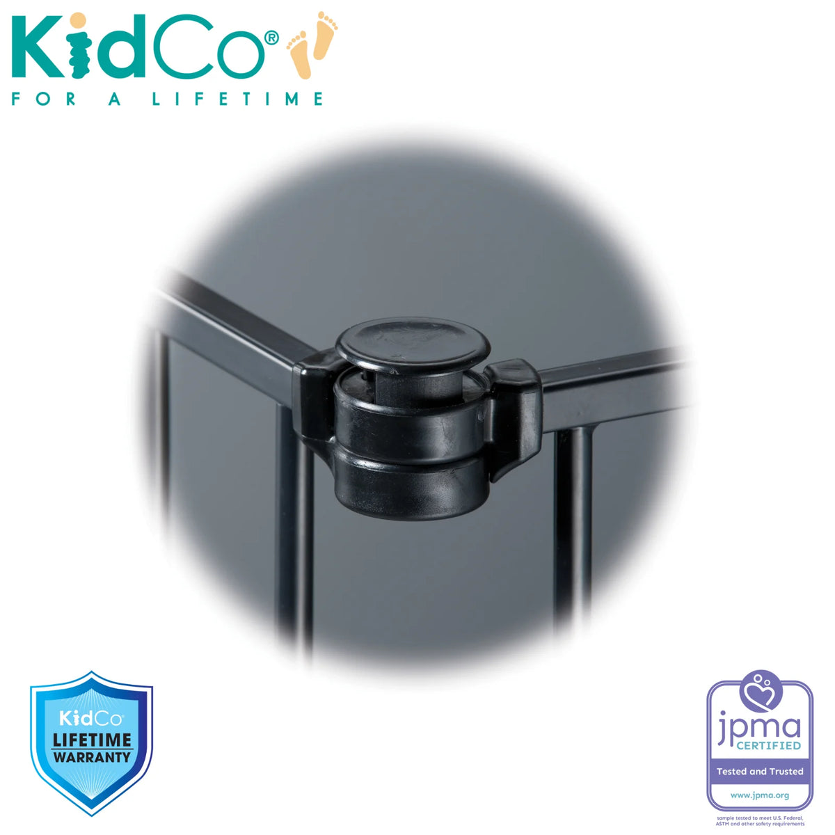Black Auto Close Baby Gate I69039