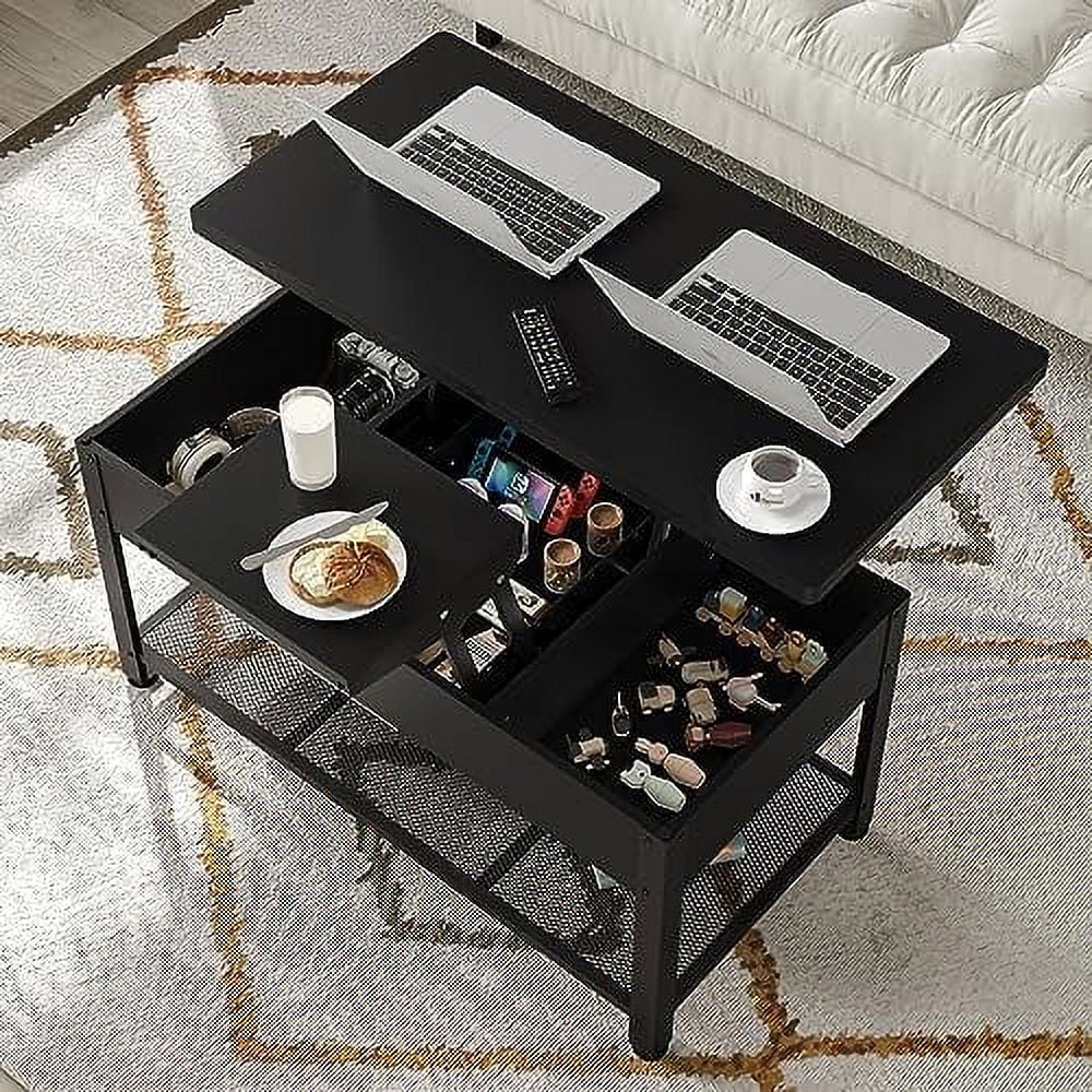 Lift Top Coffee Table with Hidden Compartment N65856