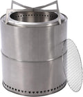 16” Stainless Steel Wood Burning Fire Pit with Grill W155890