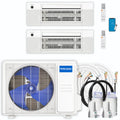 21,000 BTU 2 Zone Ceiling Cassette Ductless Air Conditioner and Heat Pump L8479