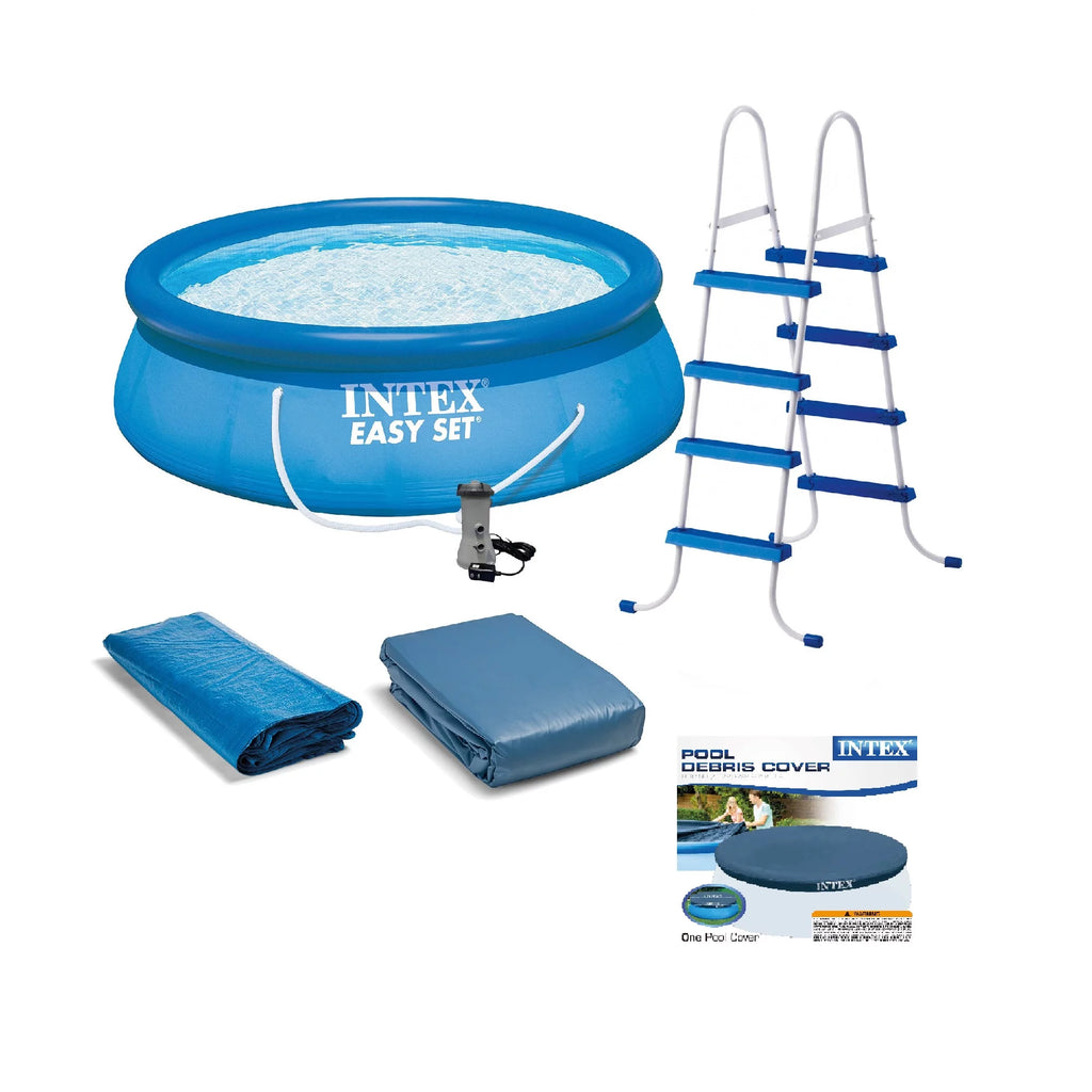 Above Ground Swimming Pool with Ladder, Pump and Debris Cover R783250