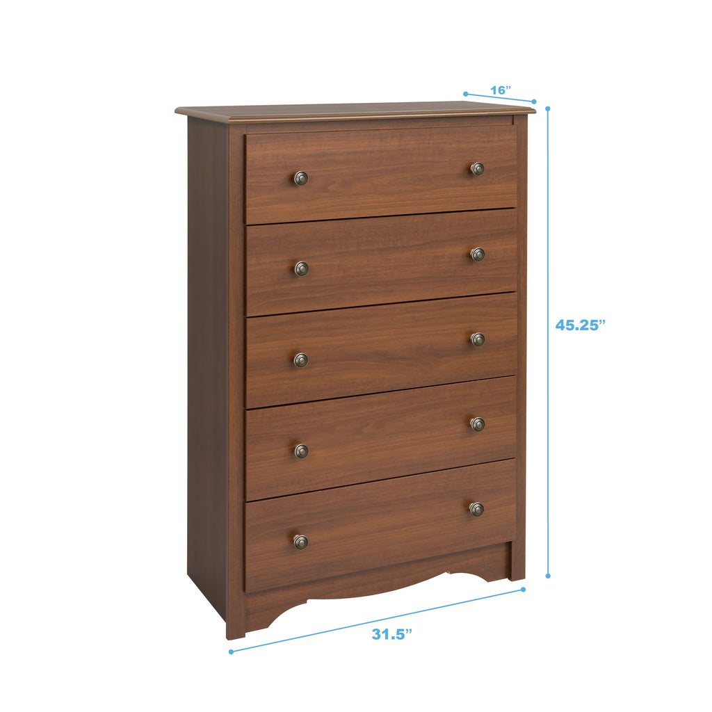Cherry 5-Drawer Dresser K141