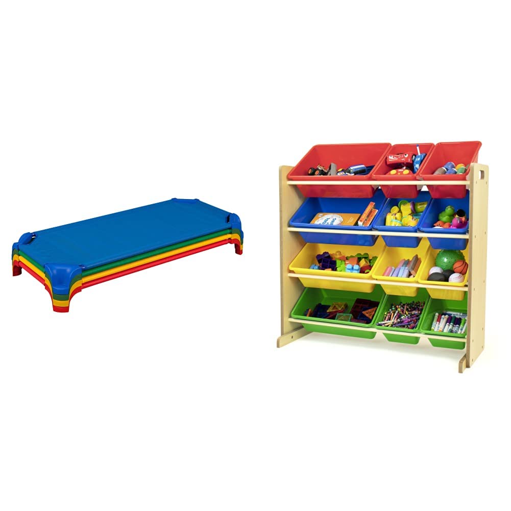 Stackable Daycare Cot with Easy Lift Corners (Pack of 4) B2850