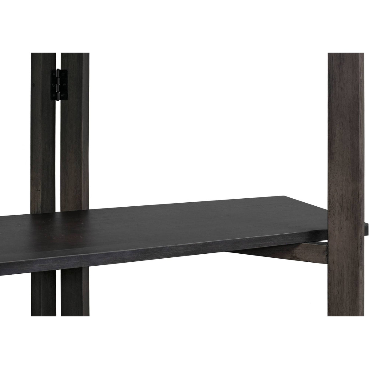 Dark Brown Solid Wood Bookcase Room Divider E834