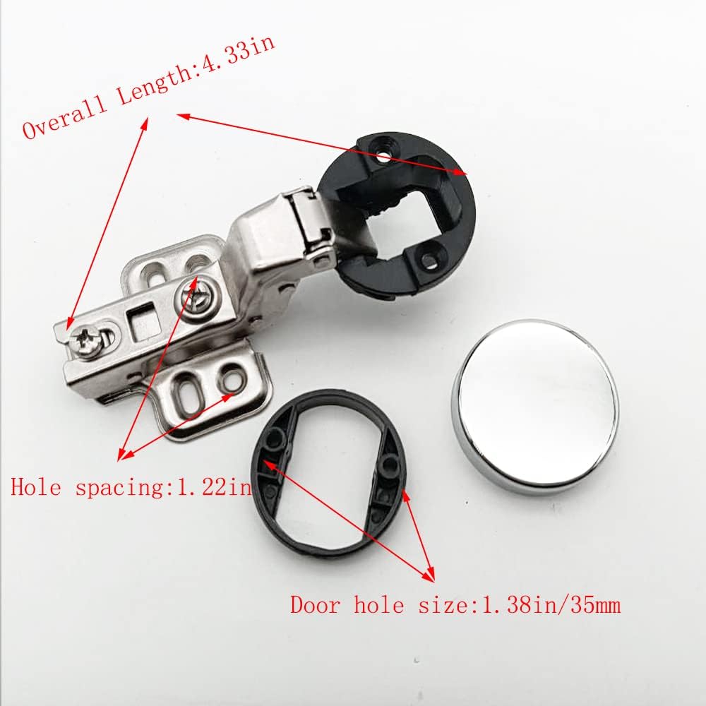 Glass Door Hinges 35mm Hole 2PCS K58030