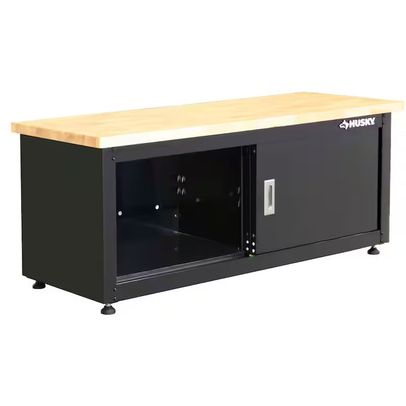 Black Steel Storage Bench K352460