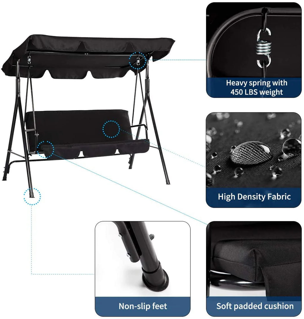 Stainless Steel Porch Swing O4680