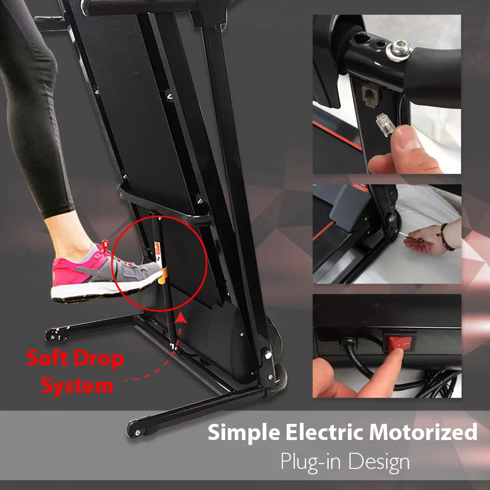 Foldable Treadmill with LCD V7480