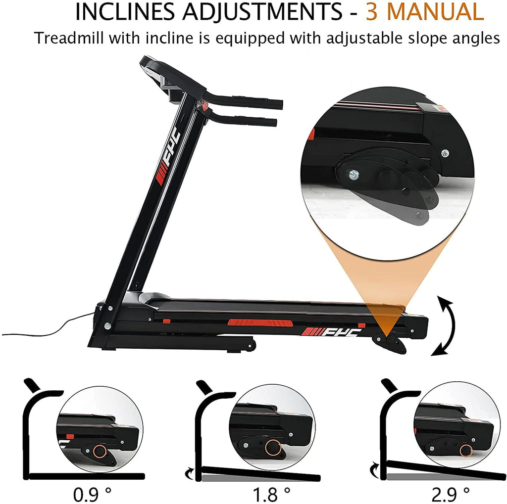 Folding Treadmill 300lb Capacity 3.5HP with Incline L354