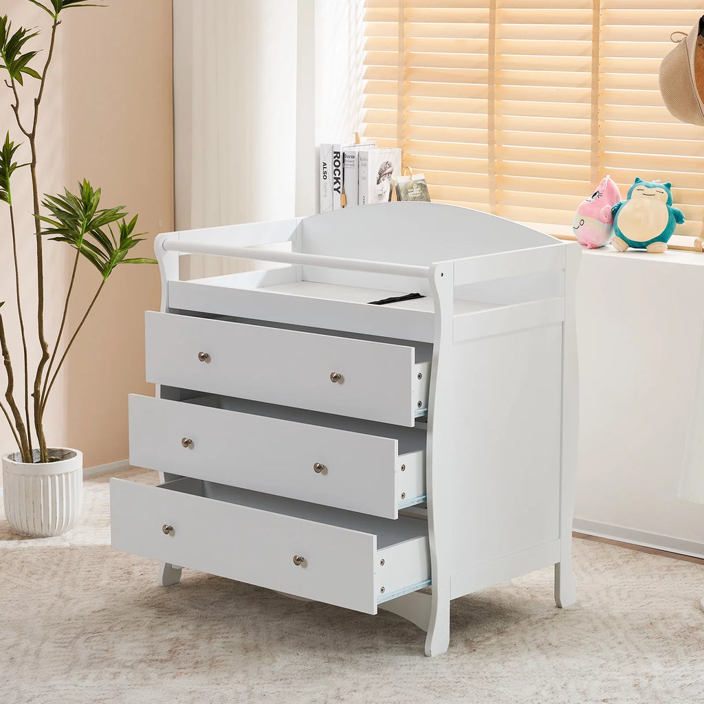 Gray 3 Drawer Changing Dresser X16379