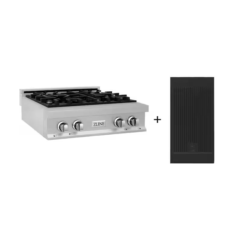 4 Burner Gas Cooktop with Griddle J333