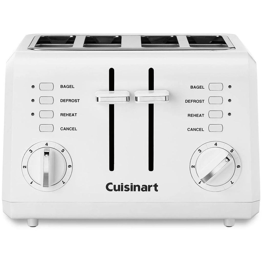 White 4-Slice Compact Plastic Toaster N373673