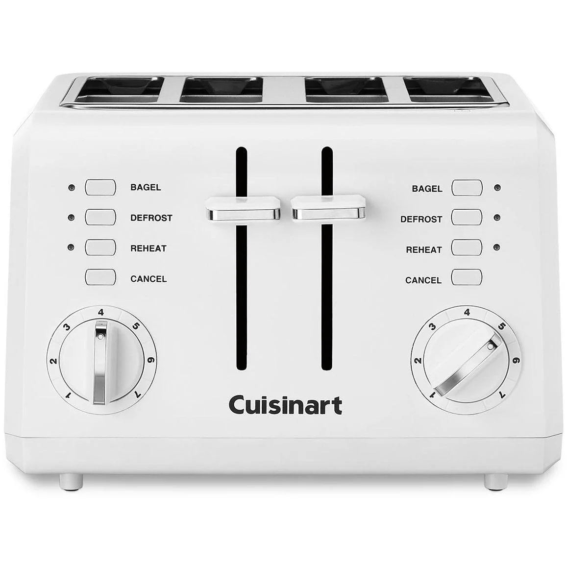 White 4-Slice Compact Plastic Toaster N373673