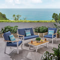 4-Piece Outdoor Aluminum Conversation Set C413