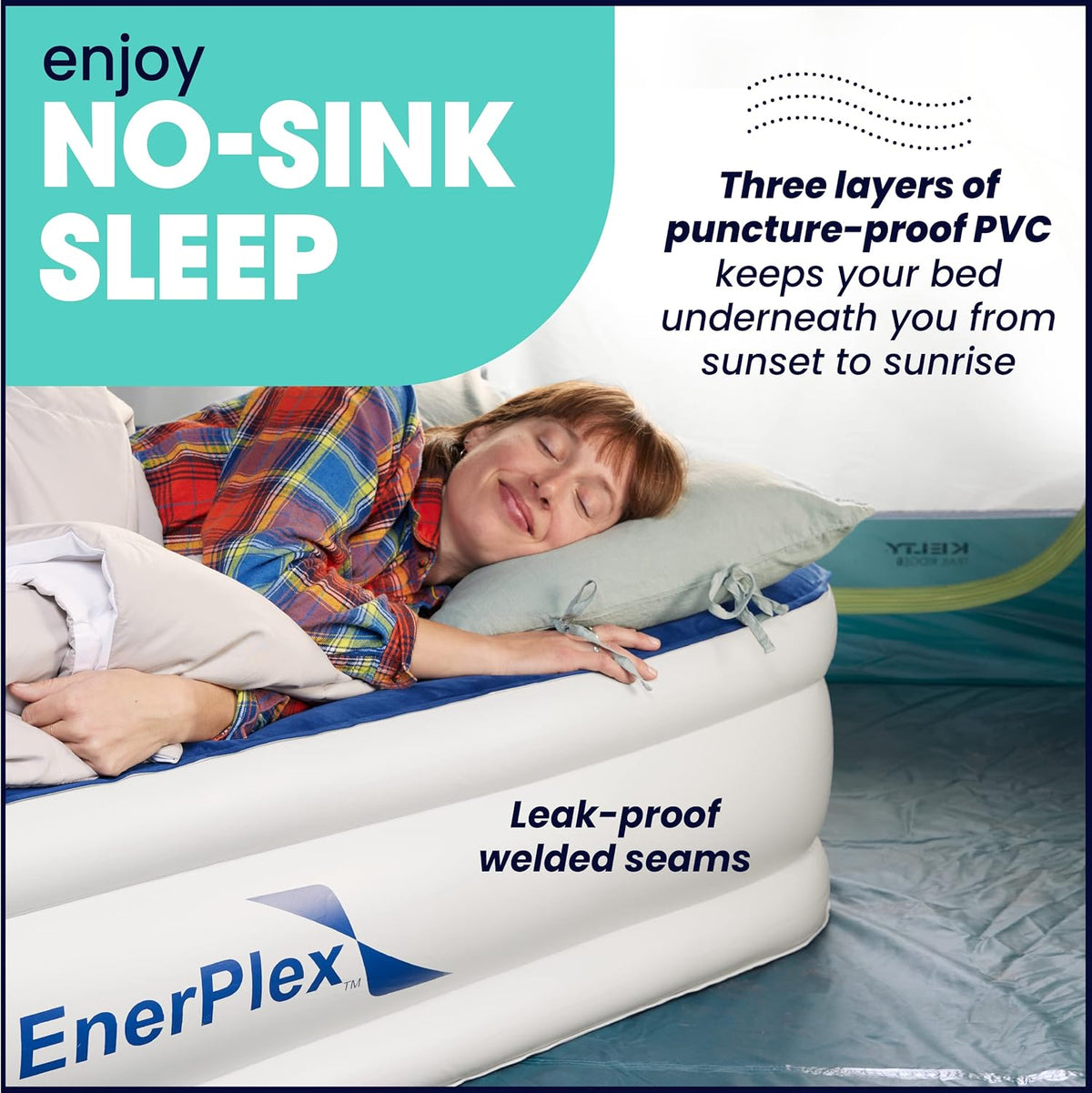 Queen Air Mattress with Built-in Dual Pump U540