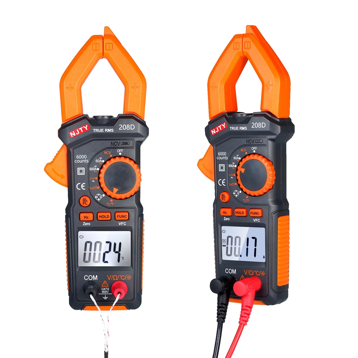 600A Ac/Dc Digital Clamp Meter True-Rms Multimeter L782
