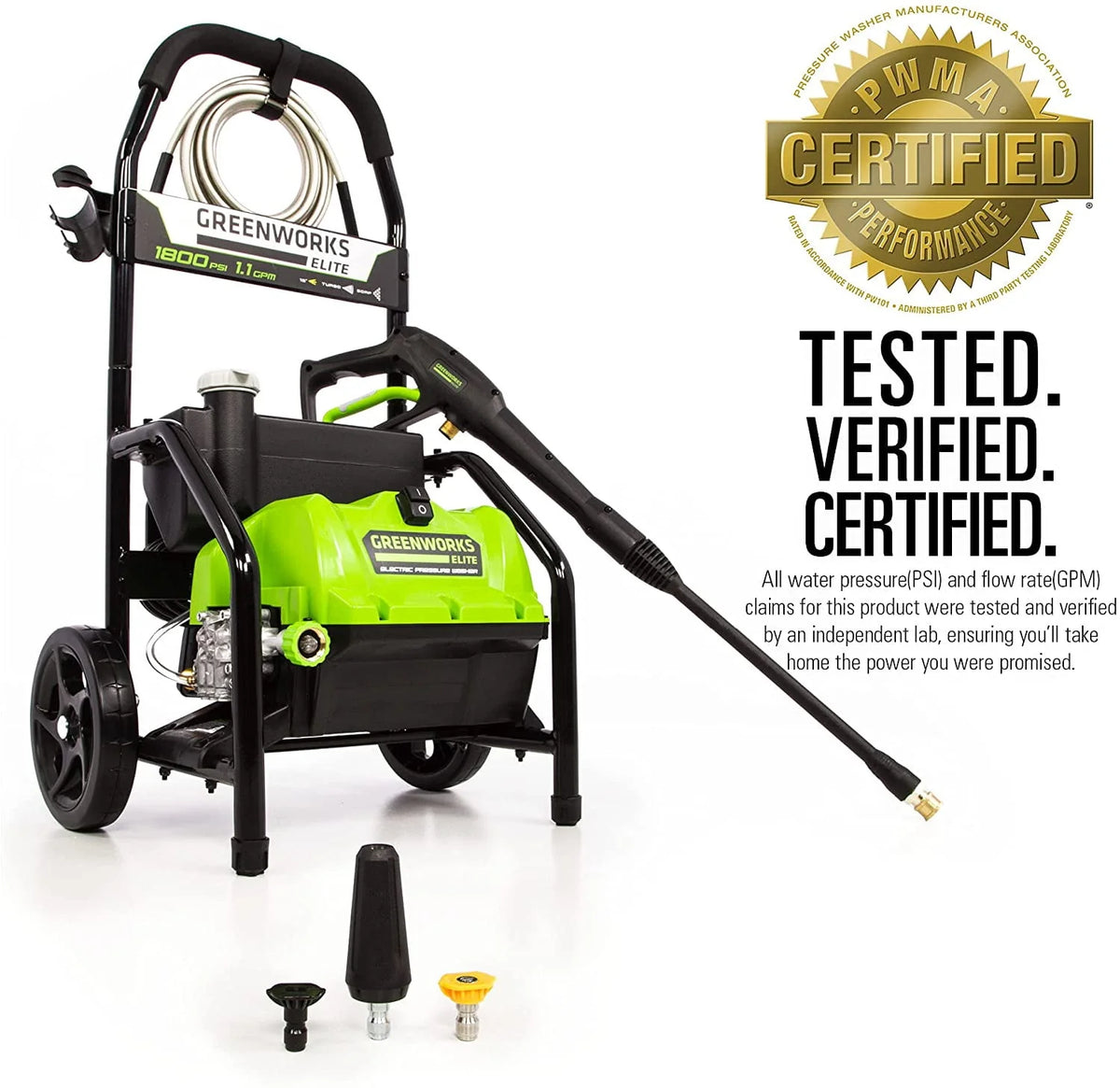 1800-PSI 13 Amp 1.1-GPM Electric Pressure Washer Y67861