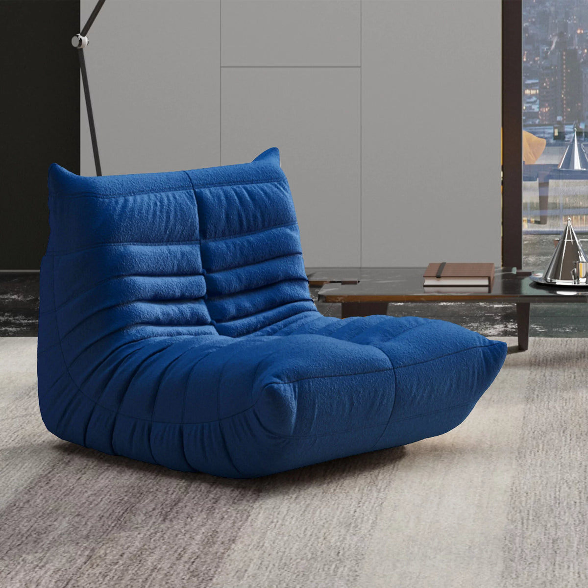 Blue Foam Single Seat Sofa Z2296