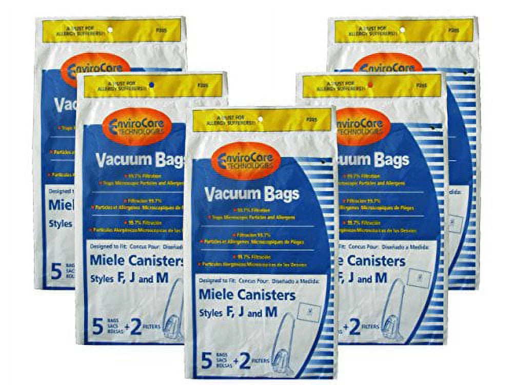 Anti-Allergen Vacuum Cleaner Dust Bags 25 Pack with 10 Filters W211913