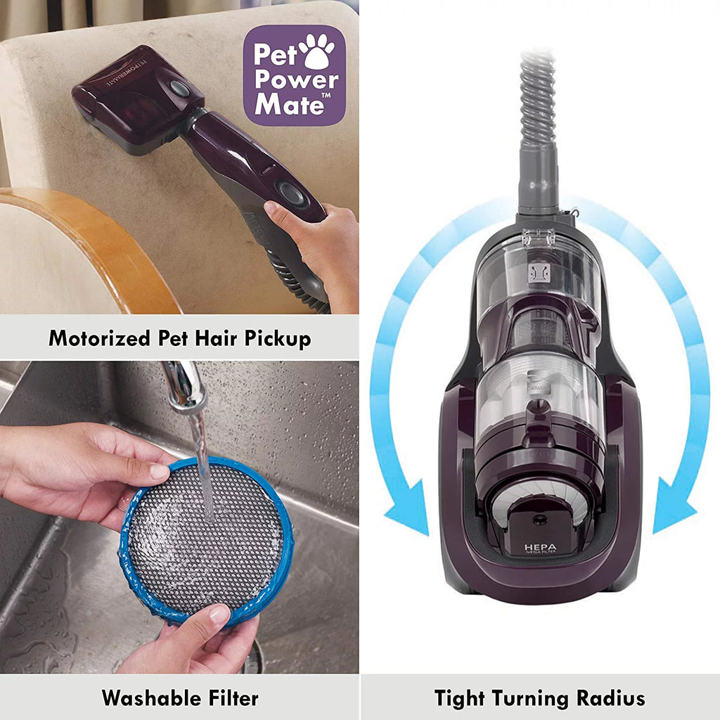 Bagless Compact Lightweight Canister Vacuum Cleaner G621