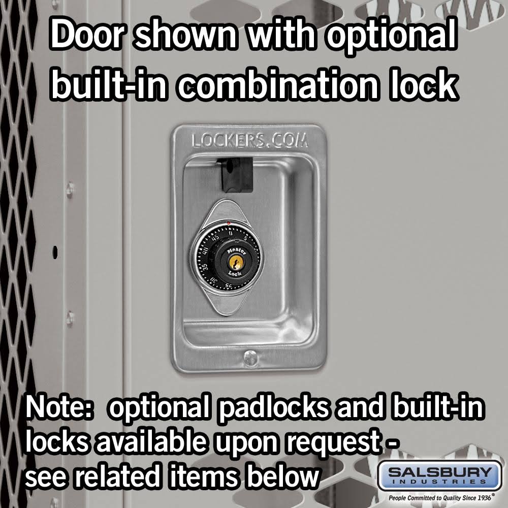 12x22 Triple Tier Vented Metal Locker G3941