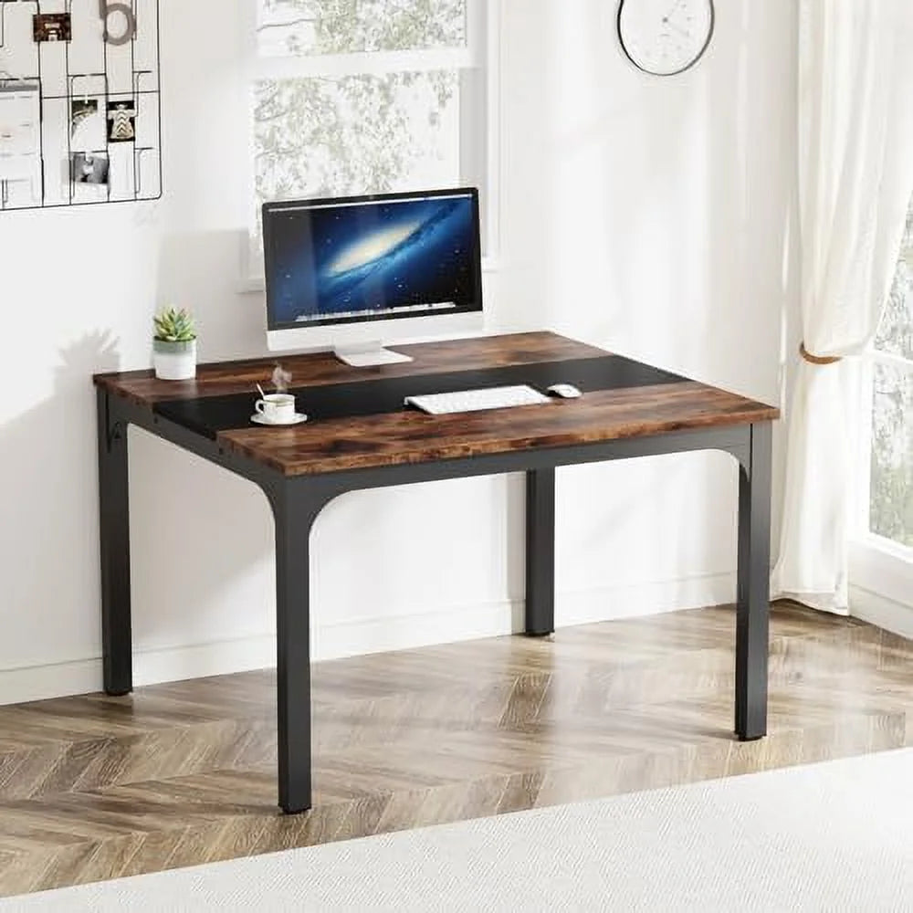 Computer Desk with Brown and Black Splice Board V3785